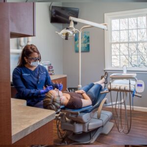 woman at corsi dentist