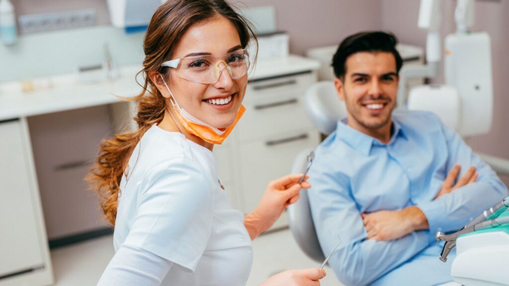 dentist with patient