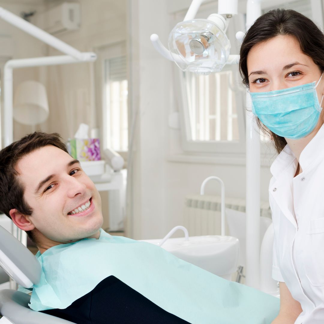 patient with dentist