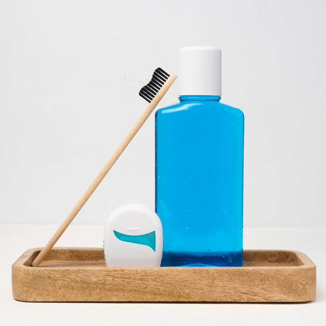 toothbrush and floss.