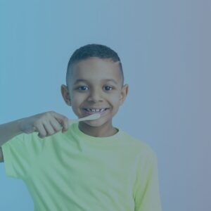 boy brushing teeth